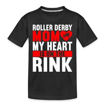 Roller derby - T-shirt bio Premium Enfant - noir - Devant