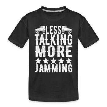 Roller derby - T-shirt bio Premium Enfant - noir - Devant