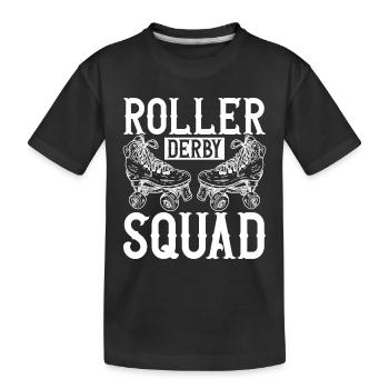 Roller derby - Kids' Premium Organic T-Shirt - black - Front