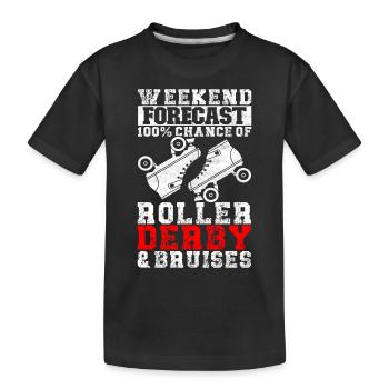 Roller derby - T-shirt bio Premium Enfant - noir - Devant