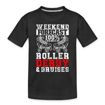 Roller derby - T-shirt bio Premium Enfant - noir - Devant