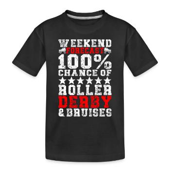 Roller derby - T-shirt bio Premium Enfant - noir - Devant