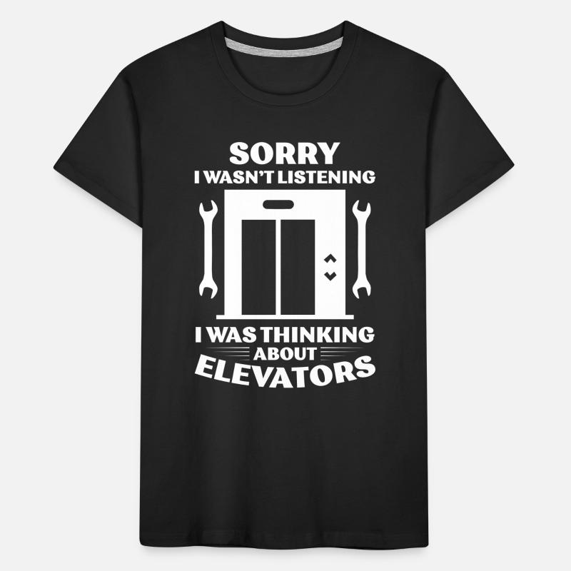 Elevator Technician Elevator Mechanic Kids' Premium Organic T-Shirt