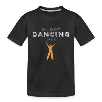 dancing shirt - Kinder Premium Bio T-Shirt - Schwarz - Vorne