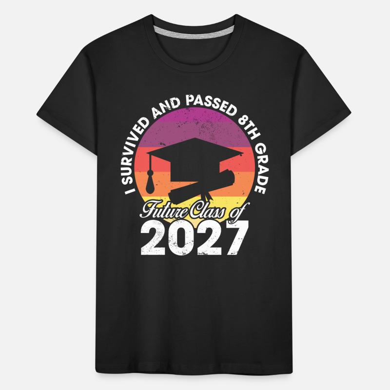 8th Grade Funny Graduation Future Class De 2027 T-shirt bio Premium Enfant