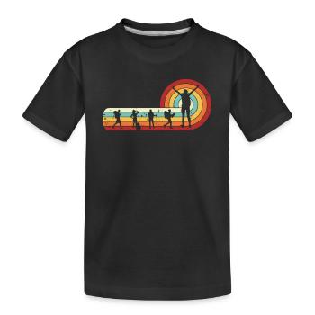 Trekking Randonnée Randonnée Randonnée Randonnée pédestre - T-shirt bio Premium Enfant - noir - Devant