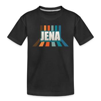 Jenaerin Jenaer Jena - Kinder Premium Bio T-Shirt - Schwarz - Vorne