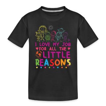 Niedlicher Unterricht Schule Klassenzimmer Kindertagesstätte - Kinder Premium Bio T-Shirt - Schwarz - Vorne