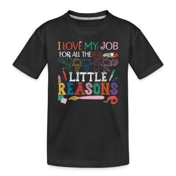 Netter Lehrlehrer - Kinder Premium Bio T-Shirt - Schwarz - Vorne