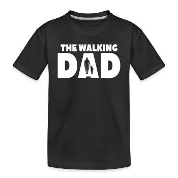 Le père qui marche - T-shirt bio Premium Enfant - noir - Devant