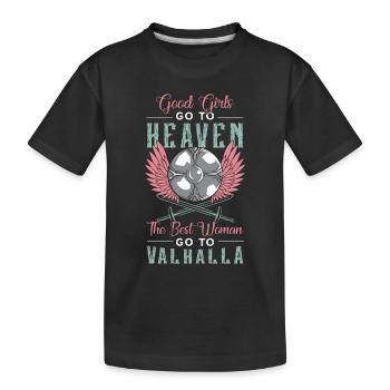 Valkyrie Good Girls Go To Heaven Déesse nordique - T-shirt bio Premium Enfant - noir - Devant
