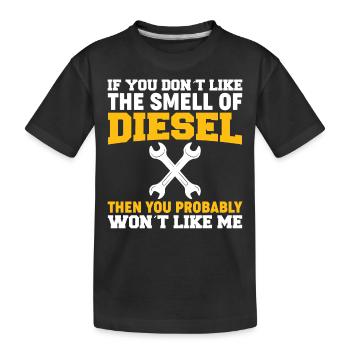 Si vous n’aimez pas l’odeur du diesel - T-shirt bio Premium Enfant - noir - Devant