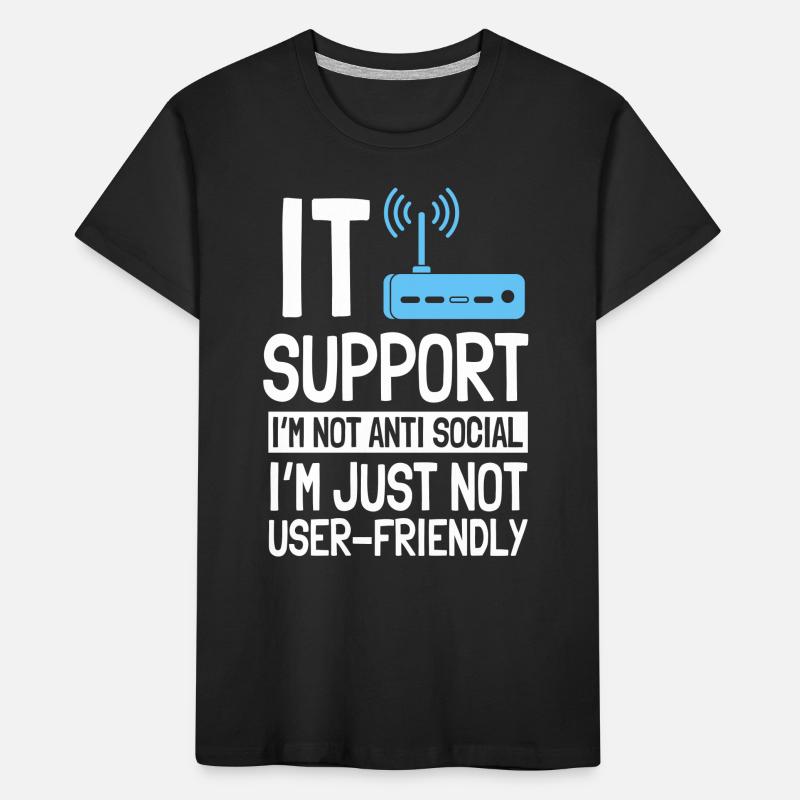 IT Support Computer Lovers Kids' Premium Organic T-Shirt