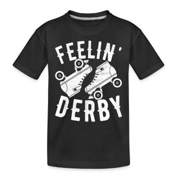 Roller derby - T-shirt bio Premium Enfant - noir - Devant