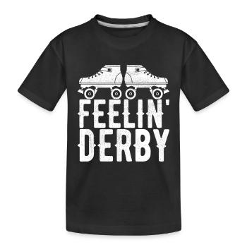 Roller derby - T-shirt bio Premium Enfant - noir - Devant