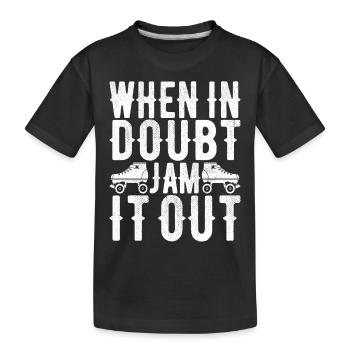 Roller derby - T-shirt bio Premium Enfant - noir - Devant