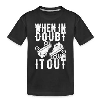 Roller derby - T-shirt bio Premium Enfant - noir - Devant