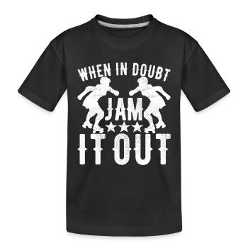 Roller derby - T-shirt bio Premium Enfant - noir - Devant