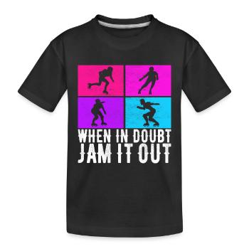 Roller derby - Kids' Premium Organic T-Shirt - black - Front