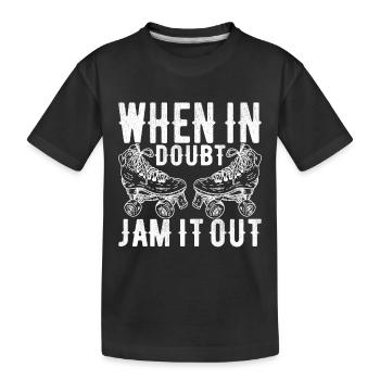 Roller derby - T-shirt bio Premium Enfant - noir - Devant