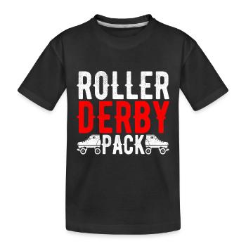 Roller derby - T-shirt bio Premium Enfant - noir - Devant