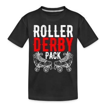 Roller derby - T-shirt bio Premium Enfant - noir - Devant