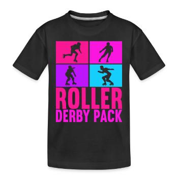 Roller derby - T-shirt bio Premium Enfant - noir - Devant