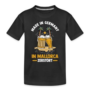 Party Urlaub Mallorca - Kinder Premium Bio T-Shirt - Schwarz - Vorne