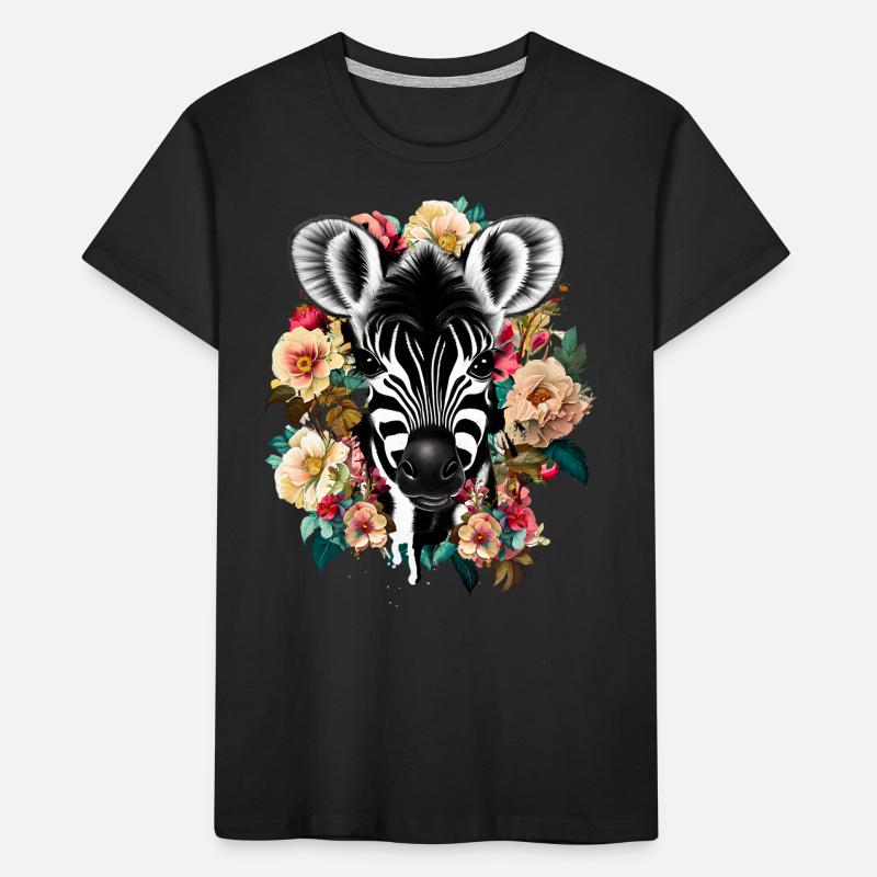 Zebra Kids' Premium Organic T-Shirt