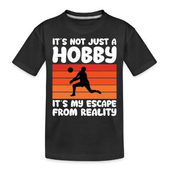 Es Ist Nicht Nur Ein Hobby Es Ist Meine Flucht - Kinder Premium Bio T-Shirt - Schwarz - Vorne