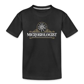 Microbiologist Microbiology Scientist Laboratory - Kids' Premium Organic T-Shirt - black - Front