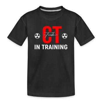 X-ray CT technician - Kids' Premium Organic T-Shirt - black - Front