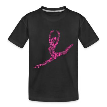 Gymnastics - Kids' Premium Organic T-Shirt - black - Front
