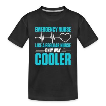 Infirmière d’urgence Infirmière d’urgence - T-shirt bio Premium Enfant - noir - Devant