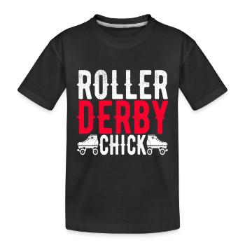 Roller derby - T-shirt bio Premium Enfant - noir - Devant