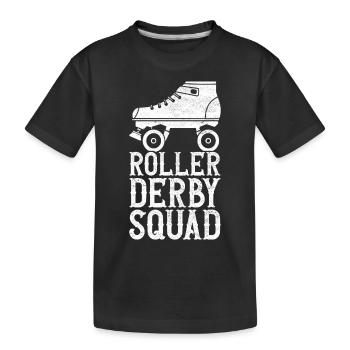 Roller derby - Kids' Premium Organic T-Shirt - black - Front