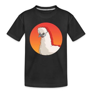 Silk Chicken Silkie Chickens Silk Chickens Cadeau - T-shirt bio Premium Enfant - noir - Devant