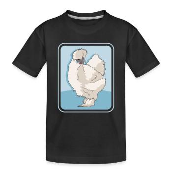 Silk Chicken Silk Chickens Silkie Chickens Gift - Kids' Premium Organic T-Shirt - black - Front