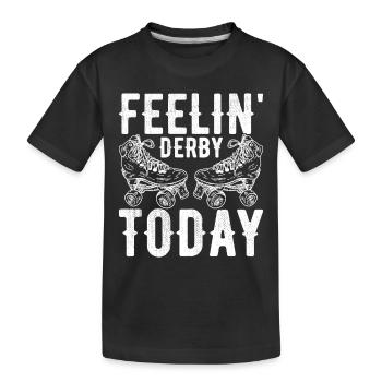 Roller derby - T-shirt bio Premium Enfant - noir - Devant