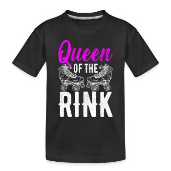 Roller derby - Kids' Premium Organic T-Shirt - black - Front