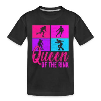 Roller derby - Kids' Premium Organic T-Shirt - black - Front