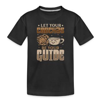 Humour espagnol Conchas Pain mexicain - T-shirt bio Premium Enfant - noir - Devant