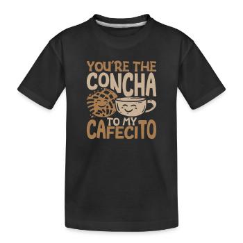 Humour espagnol Conchas Pain mexicain - T-shirt bio Premium Enfant - noir - Devant