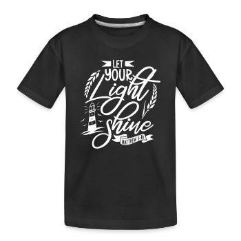 Lighthouse Seaside Nautical I Love Lighthouse - Kids' Premium Organic T-Shirt - black - Front