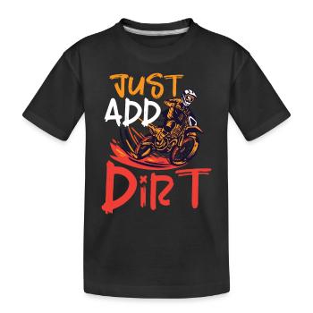 Dirt Bike Dirt Bike Riding Motocross Dirt Biking - Kids' Premium Organic T-Shirt - black - Front