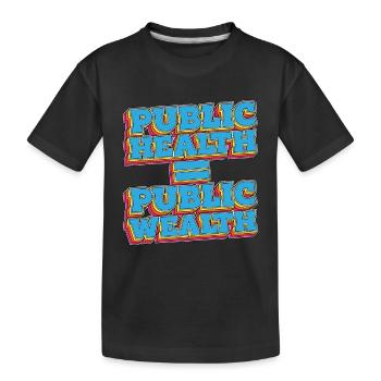 Santé publique Patrimoine public Travailleur de la santé Infirmière - T-shirt bio Premium Enfant - noir - Devant