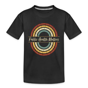 Questions de santé publique Rétro Médecin de santé publique - T-shirt bio Premium Enfant - noir - Devant