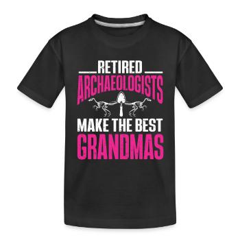 Archéologue Gift Archéologie - T-shirt bio Premium Enfant - noir - Devant