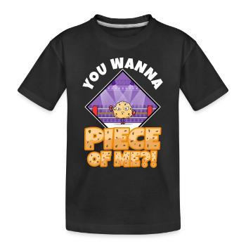 Tu veux me morceau Biscuit - T-shirt bio Premium Enfant - noir - Devant
