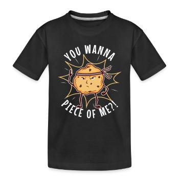 Tu veux me morceau Biscuit - T-shirt bio Premium Enfant - noir - Devant